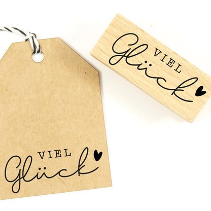 Stempel "Viel Glück" - IN LOVE WITH PAPER