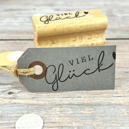 Stempel "Viel Glück" - IN LOVE WITH PAPER