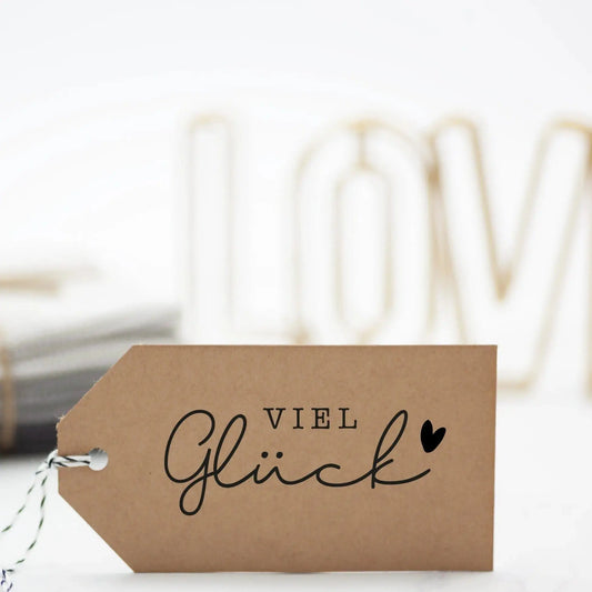 Stempel "Viel Glück" - IN LOVE WITH PAPER