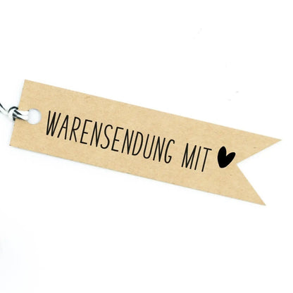 Stempel "Warensendung mit Herz" - IN LOVE WITH PAPER