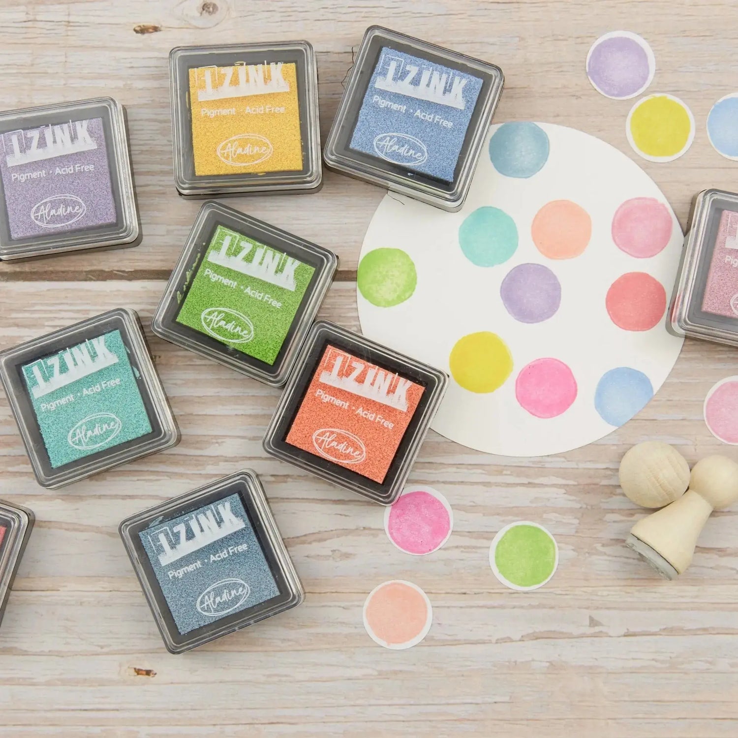 Stempelkissen-Set Pastell // Aladine iZink "Pastell"