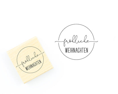 Weihnachtsstempel "Fröhliche Weihnachten" (W022) - IN LOVE WITH PAPER