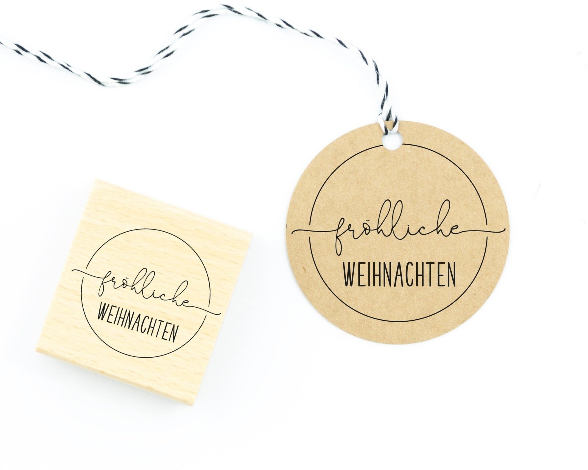 Weihnachtsstempel "Fröhliche Weihnachten" (W022) - IN LOVE WITH PAPER