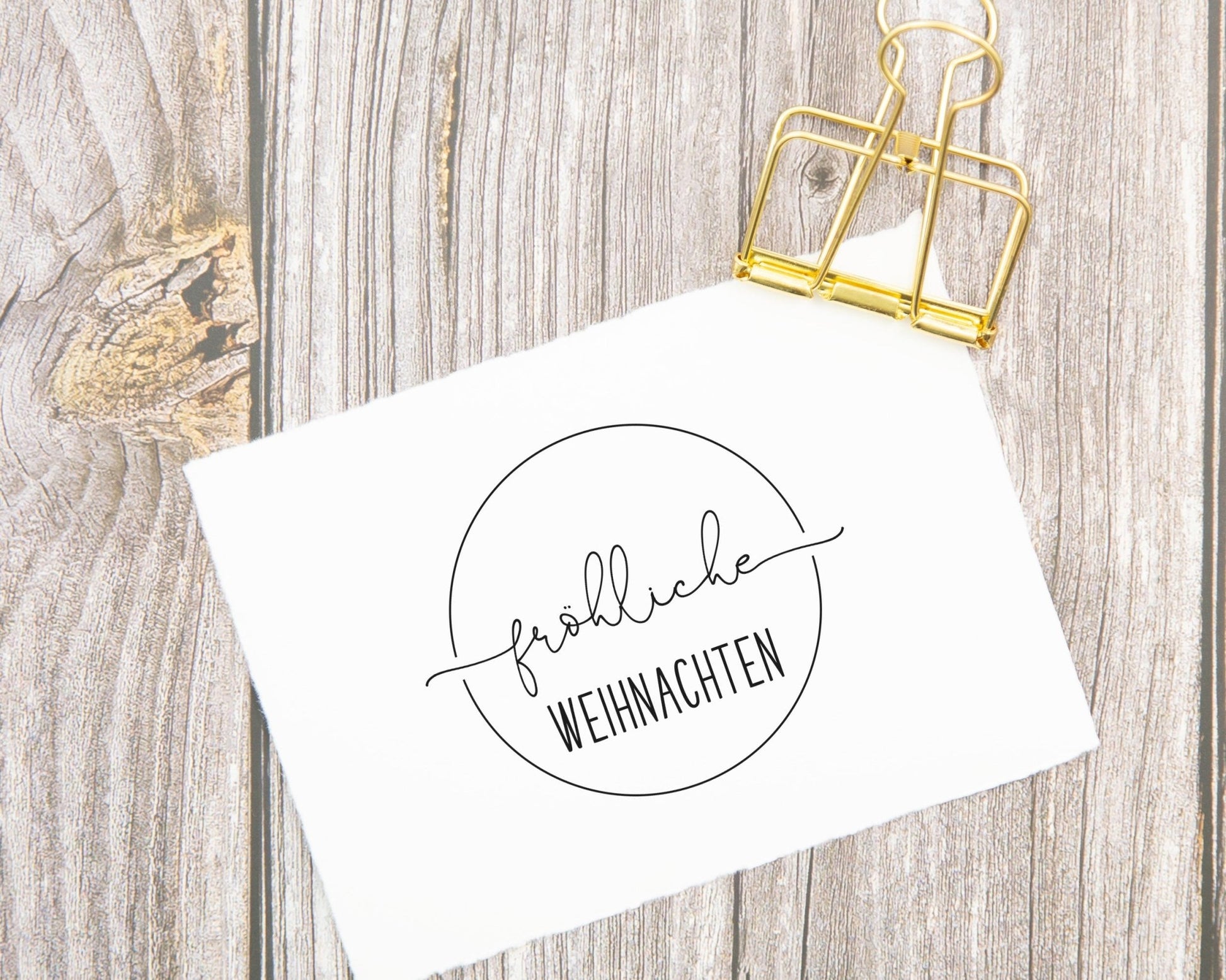 Weihnachtsstempel "Fröhliche Weihnachten" (W022) - IN LOVE WITH PAPER