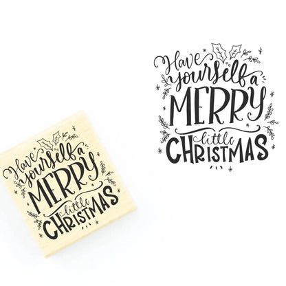 Weihnachtsstempel "Have yourself a merry little christmas" - IN LOVE WITH PAPER