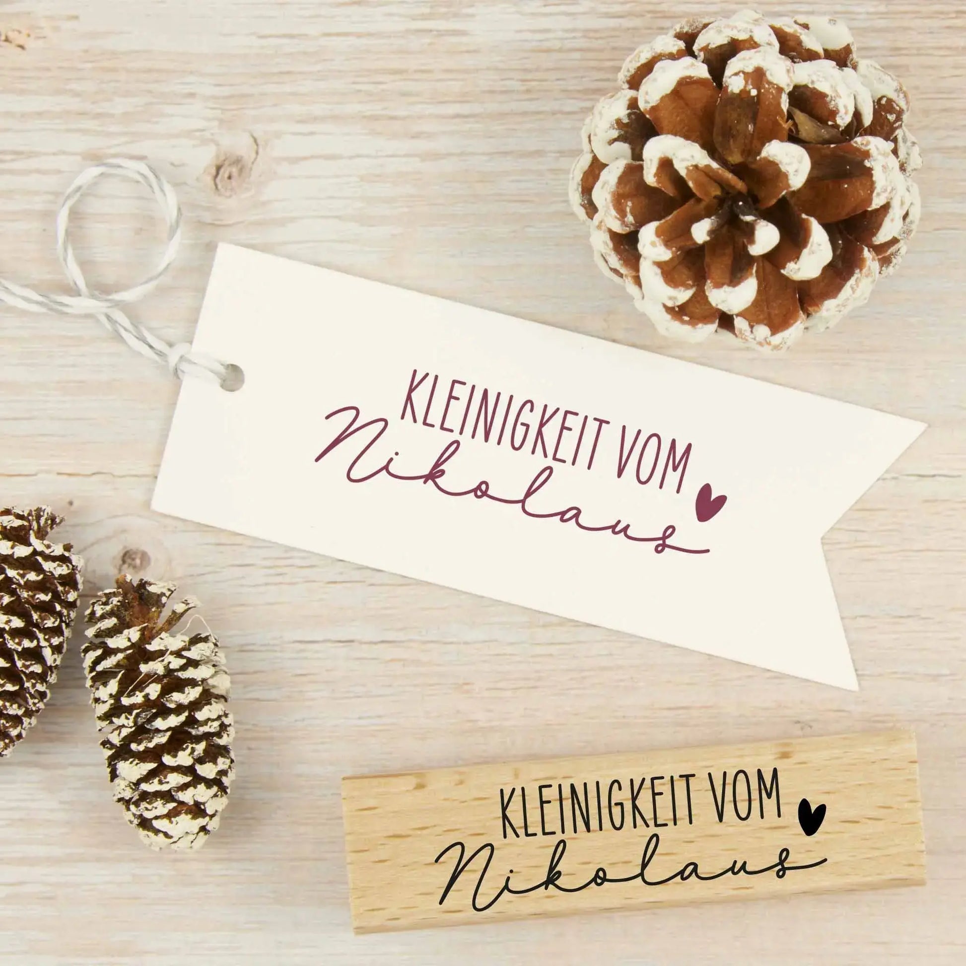 Weihnachtsstempel "Kleinigkeit vom Nikolaus" - IN LOVE WITH PAPER