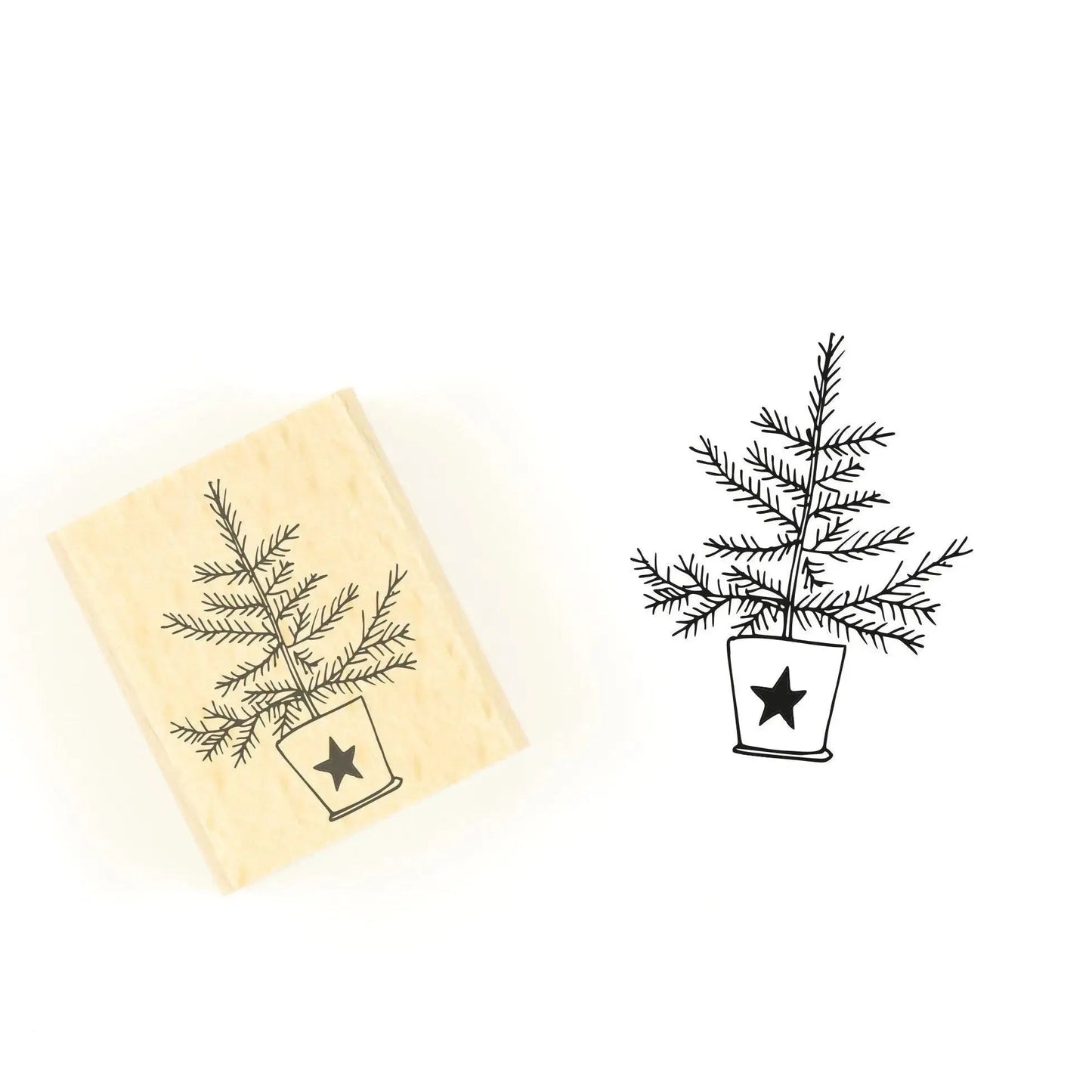 Weihnachtsstempel Weihnachtsbaum (W001) - IN LOVE WITH PAPER