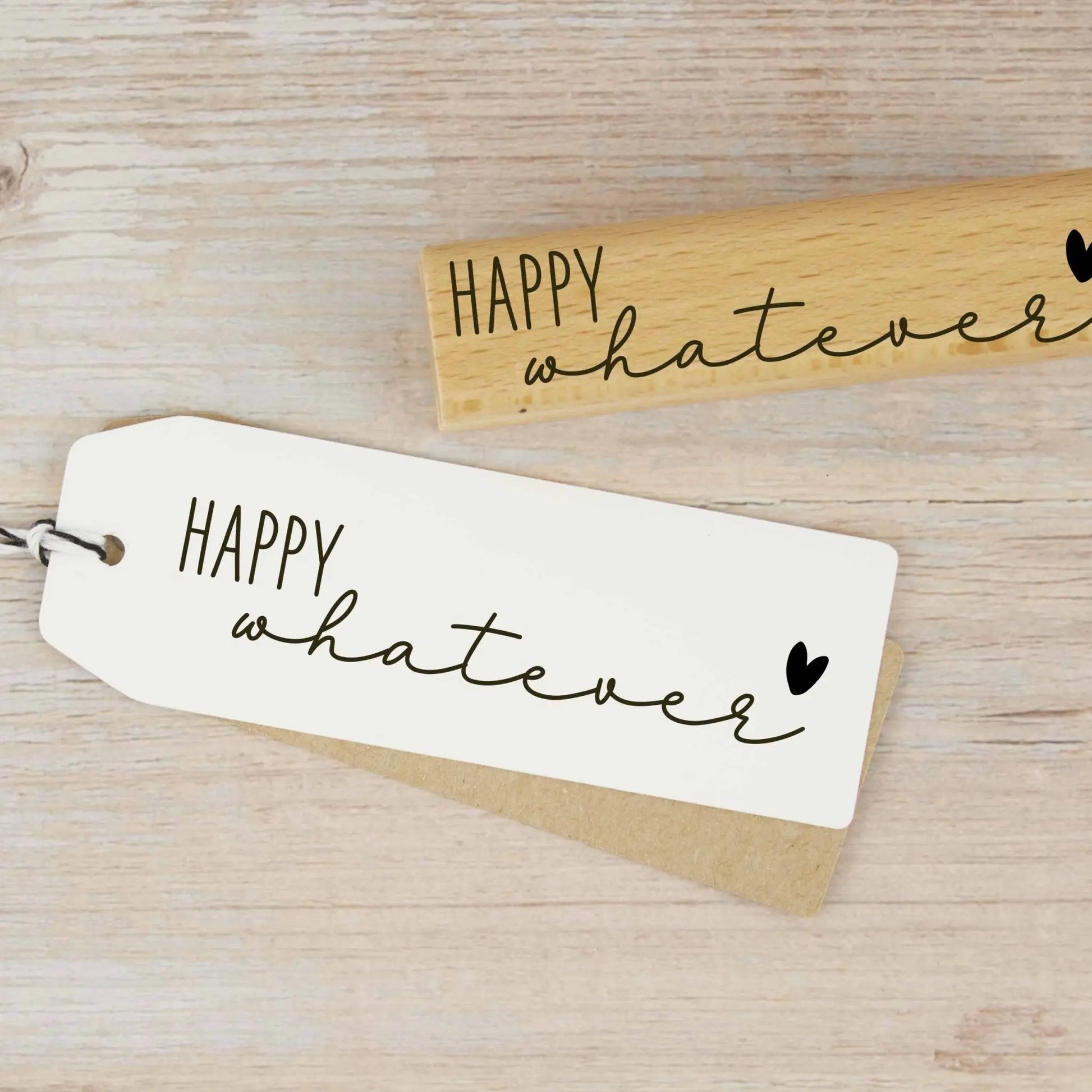 Wortstempel "Happy whatever" - IN LOVE WITH PAPER